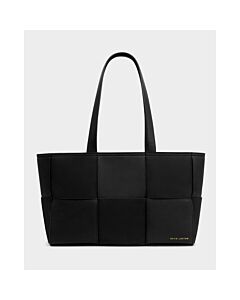 Katie Loxton Taya Hand Woven Suedette Tote Bag - Cherry